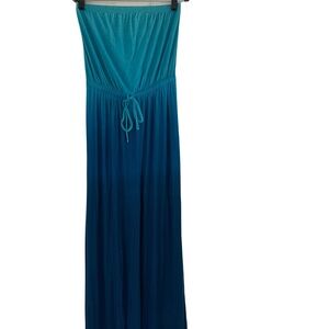 ❤️ OLD NAVY STRAPLESS BLUE MAXI DRESS SIZE XS